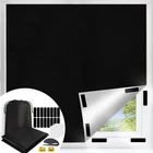 100% Portable Blackout Curtains, Portable DIY Blinds, No Drill Travel Blackou...