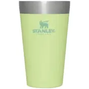 Stanley 16 Oz Stainless Citron Insulated Stacking Beer Pint Tumbler Cup NWT