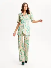 ALICE MCCALL CITRUS SWAN LAKE BLOUSE AND PANTS SET SIZE 4 AU/0 US