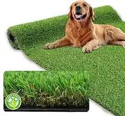XLX TURF Realistic Artificial Grass Rug Indoor Outdoor - 3ft x 5ft, Thick Synthetic Fake Grass Dog Pet Turf Mat for Garden Lawn Landscape