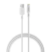 RockRose Asics AL USB-A to Lightning Cable - 1m - Light Grey TPE Connector - Braided Cord [RRCS22L]