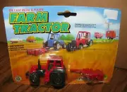 Red Farm Tractor & Disk Disc Toy Set Singafund IH International MF CIH Tillage