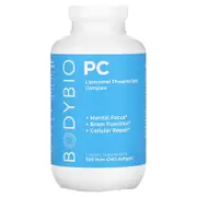 BodyBio, PC, Liposomal Phospholipid Complex, 300 Non-GMO Softgels (650 mg per Softgel)
