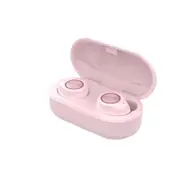 TW60 Bluetooth Headset Wireless Earbud Touch Bluetooth Sports Headphone Wireless Bluetooth Headset with Charging Box-PINK