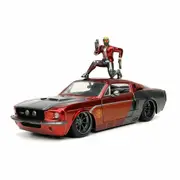 Jada Toys 1:24 Scale Star Lord Figure With Ford Mustang Shelby GT500 Movie 1967 Diecast Model Car