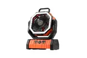 San Hima 20000mAh Portable Camping Fan Rechargeable Tent Fan With LED Light