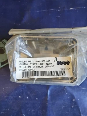 Whelen Mini Micro Grille Master Chrome Housing (1500/MT) 11-481136-003