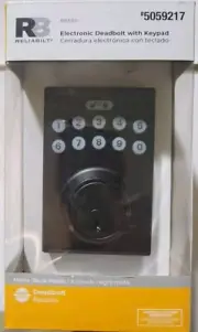 RELIABILT Electronic Keypad Deadbolt Door Lock 5059217 MATTE BLACK NEW
