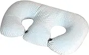 Multifunctional Nursing Pillow for Twins, Breastfeeding Pillow for Pregnant Women, Machine Washable Cotton Fabric Twin Support Pillow,Blue,High Credit1