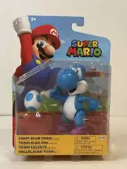 Nintendo Super Mario Brothers Light-Blue Yoshi Figurine (NEW)