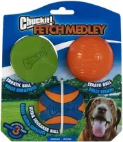 Fetch Medley- 3pk, Multicolour, Medium M (Pack of 3) Multicolour
