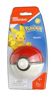 Mega Construx Pokemon Pokeball Series 1 Pikachu Figure