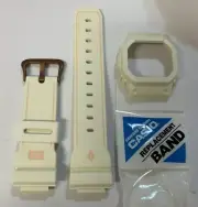 CASIO Original G-shock Watch Band DW-5600PGW-7 Beige White & Bezel DW5600PGW