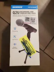 Samson Q2U USB XLR Recording Streaming Podcasting Dynamic Microphone
