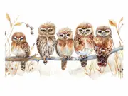 Owl Party Canvas Print