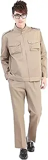 [CNPRAZ] Electromagnetic Radiation Protective Overalls,Silver Fiber Cotton Material, GSM Base Station Substation and Communication Radiation EMF Shielding,XL