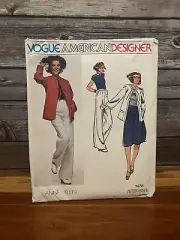 Vogue American Designer Anne Klein Sewing Pattern 1478 Jacket Pants Skirt Sz 10