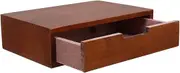DIYEAH Wooden Jewelry Box Desktop Storage Box Drawer Style Organizer Vintage Wood Makeup Stationary for Clutter- Workspace