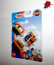 Thomas and Friends Minis 2018 QUEEN BELLE, SUSHI BERTIE, and D-10 - NEW - 3 Pack
