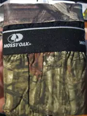 2 Mossy Oak Men's Knit Boxers Camo & Black Moisture Wicking Underwear SML 28-30