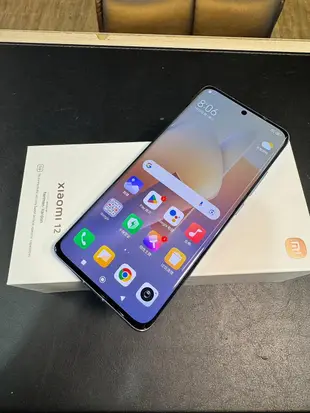 奇機通訊(楠梓店)售二手-小米 Xiaomi 12 512GB 藍色 6.28 吋微曲面螢幕 店家保固一個月