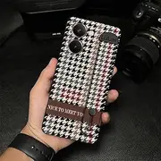 Phone Case Compatible with Realme P3 Ultra 5G, Wrist Strap Anti-Knock Phone Holder Simple Wristband Masculine Nature Geometry Dirt-Resistant