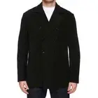 BOGLIOLI "Wear" Green Herringbone Cotton-Cashmere-Wool Unlined Pea Coat 50 NEW 4