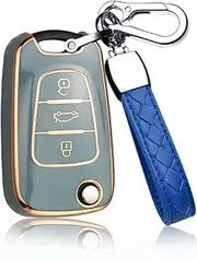 HIBEYO Key Fob Case Cover for Hyundai Verna Elantra Sportage Carens Forte Avante K2 K5 SONATA8 ix35 i30 Car Key Accessories