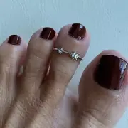 Sterling Silver Arrow Toe Ring, Silver Rings, Bow and Arrow Ring, Target Ring