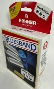 HOHNER - 3P1501BX - Harmonica Stainless Steel - Pack of 3 Pcs.