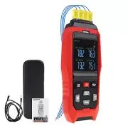 Real-Time Data Logging K/J Datalogger 4-Channel Display Thermocouple Thermometer
