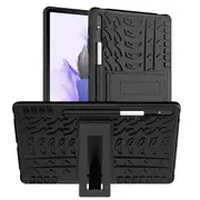 For Samsung Galaxy Tab S7 FE SM-T730 /T736B Shockproof Case Heavy Duty Rugged Protective Cover (Black)