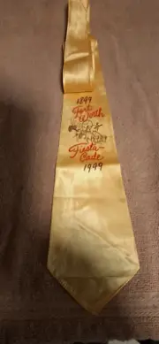 1949 Fort Worth Fiesta-Cade Yellow Souvenier Necktie