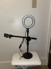 5Core 6 inch Ring Light + Cell Phone Stand Adjustable Ringlight LED Phone Holder