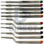 10Pcs Osteotome Set Straight + Curved Concave Implant Bone Spreading Preparation