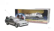 Sun-Star Delorean Time Machine from Back to the Future I 1:18 w/ Openings!