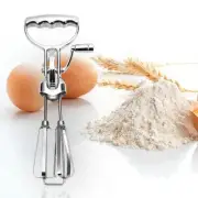 Egg Beater Manual Crank Hand Mixer Blender Stainless Steel Kitchen Tool M8S6