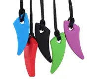 Autism Toy Fang Fidget Sensory Chew Necklace ADHD ADD