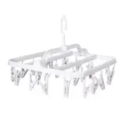 Clip and Drip Hanger Drying Rack for Clothes Underwear Socks Lingerie Bras