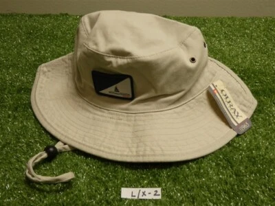 OURAY Metal Eyelit Bucket Sun Golf Hat C.C. Logo Cream Large/Extra Large L/X New