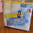Intex The Wet Set 18 Pocket Lounge 74"X28" Inflatable Pool Float Lounge Yellow