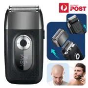 Electric Shaver LCD Cordless Hair Trimmer Men Beard Razor Clipper Pop Up Head AU