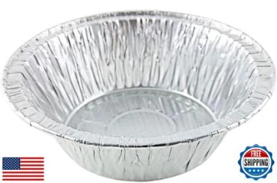 Durable Packaging 5 3/4" Deep Aluminum Foil Chicken Meat/Pot Pie Pan 50/Pk -D