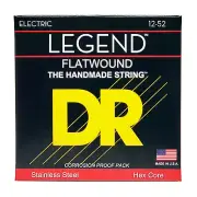 DR Strings Legend Polished Flatwound Electric Guitar Strings Medium 12-52