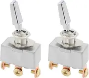 eMagTech 2PCS 3 Position Automotive Toggle Switch ON/Off/ON 50A 12V DC Heavy Duty High Current Toggle Switch for Automobile Modified Lights Electrical Equipment