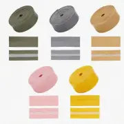 ColorFlex PU Leather Bias Tape - 10.9 Yards, 20mm, 5 Vibrant Colors for Sewing,
