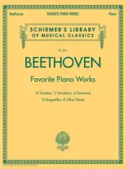 Beethoven Favorite Piano Works Classical Solo Sheet Music G Schirmer Book