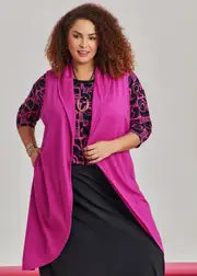 [Taking Shape] Taking Shape Natural Geo Viva Top Size 30 in Print, Viscose - Plus Size Women's Clothing Print