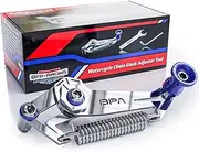 BPA–Racing Motorcycle Chain Slack Adjuster Tool - Innovative Chain Tensioning Tool For Easy, Quick & Precise Chain Slack Adjustment- Slack Setter Tool (Blue)