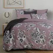 MyHouse Lucia Mauve Quilt Cover Set - King